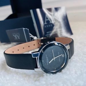 NWT * AK Anne Klein Diamond Water Resist Watch